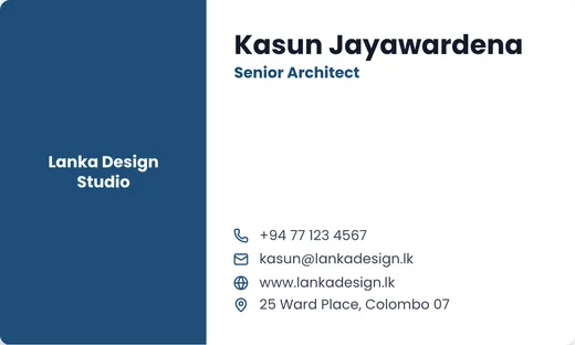 Bold panel business card template