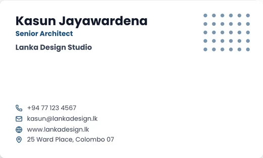 Dots business card template