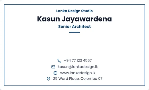 Framed business card template