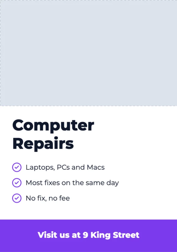 Repairs flyer template