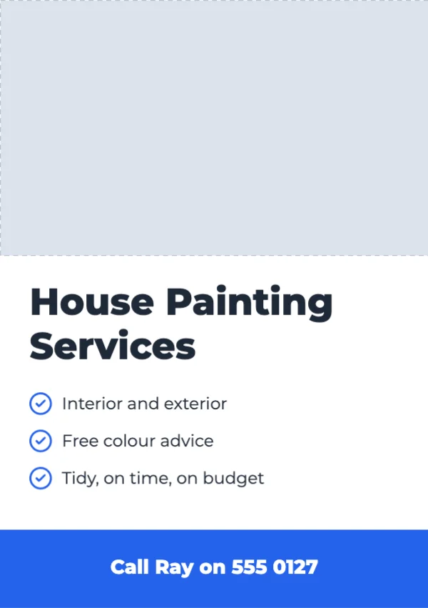 Painting service flyer template