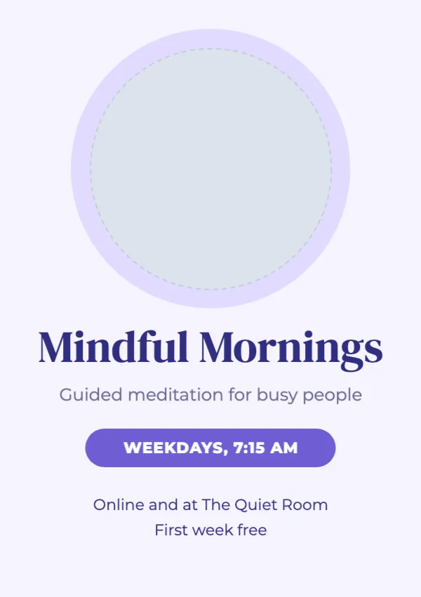 Meditation flyer template