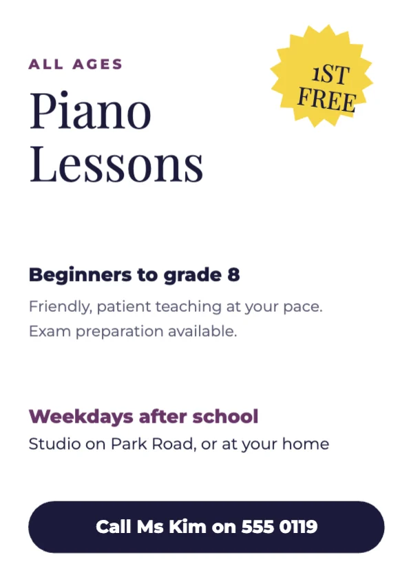 Lessons flyer template