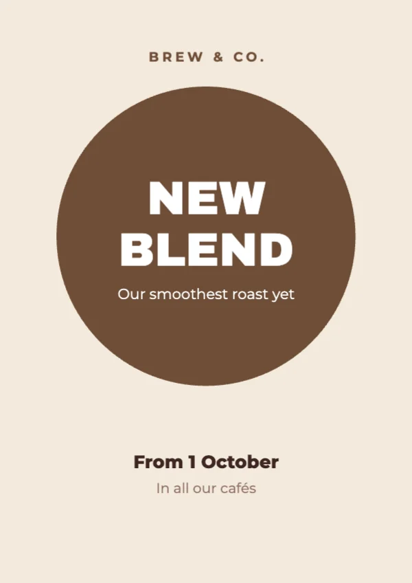 New product poster template