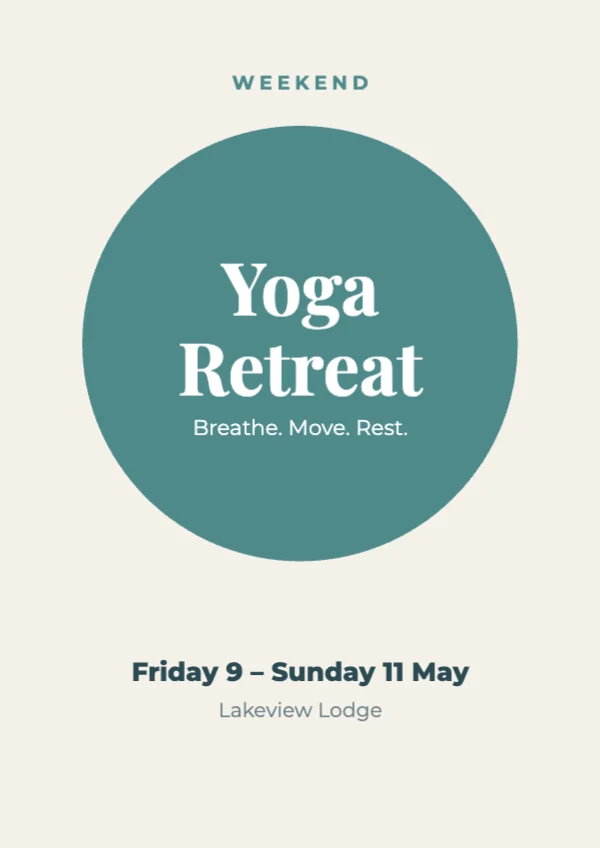Retreat poster template