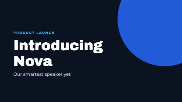 Product launch deck presentation template