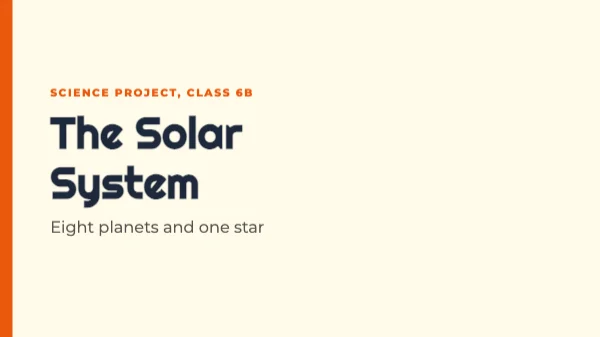 School project presentation template