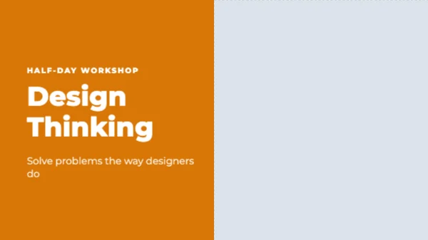 Workshop deck presentation template