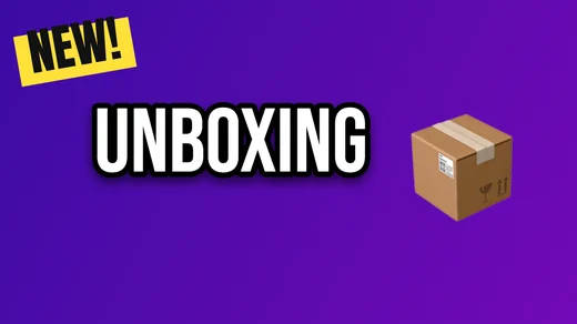 Unboxing youtube thumbnail template